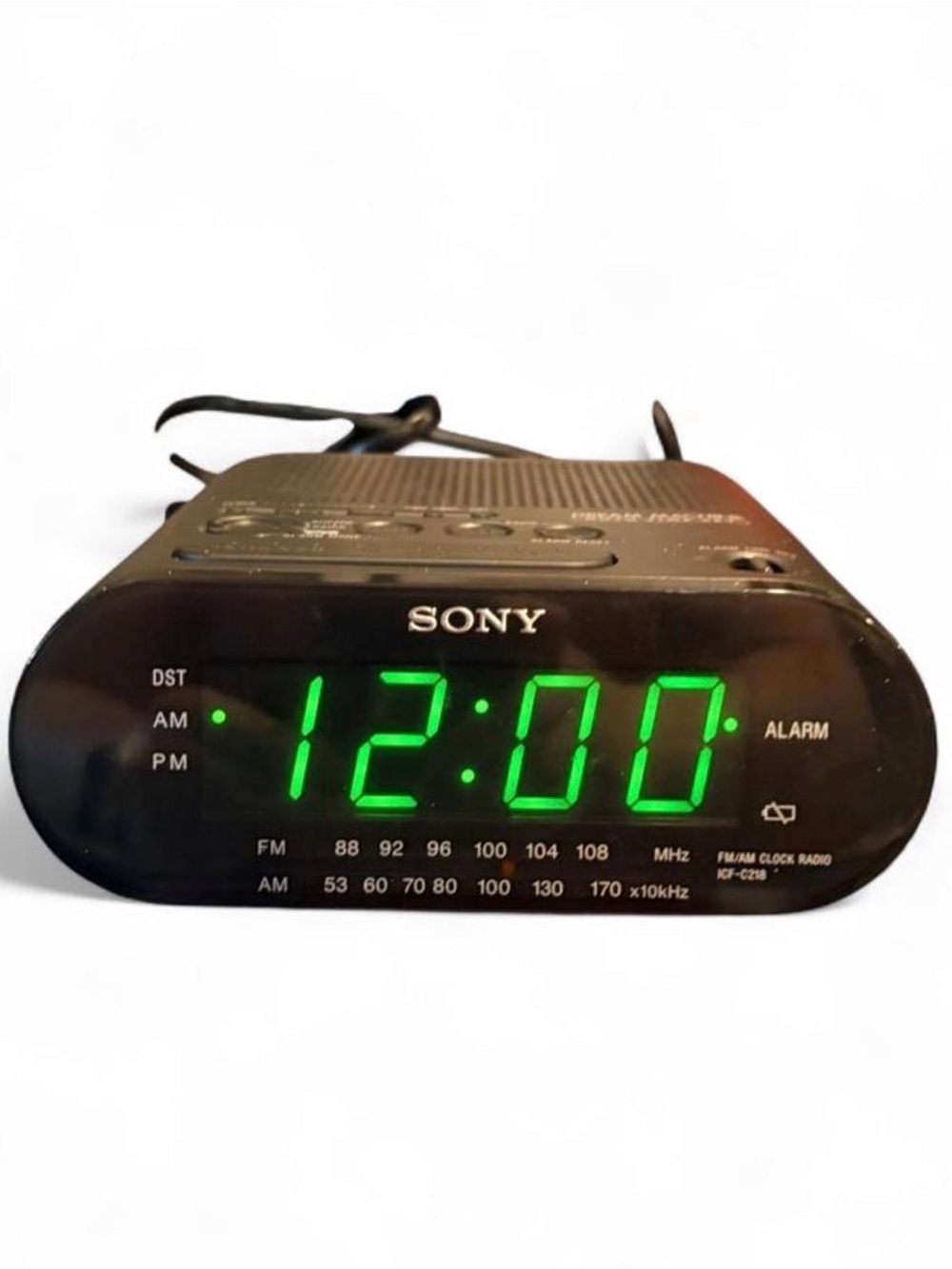 Sony Dream Machine AM/FM Alarm Clock Radio Auto Time Set Tested